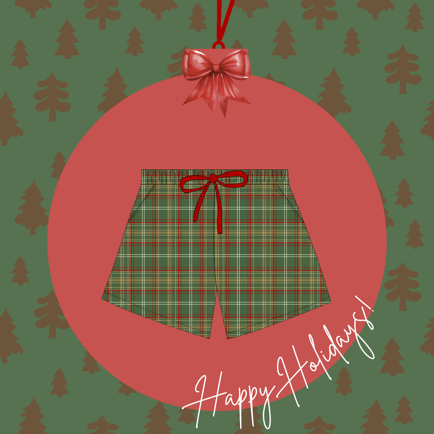 Cozy Christmas Adult Shorts