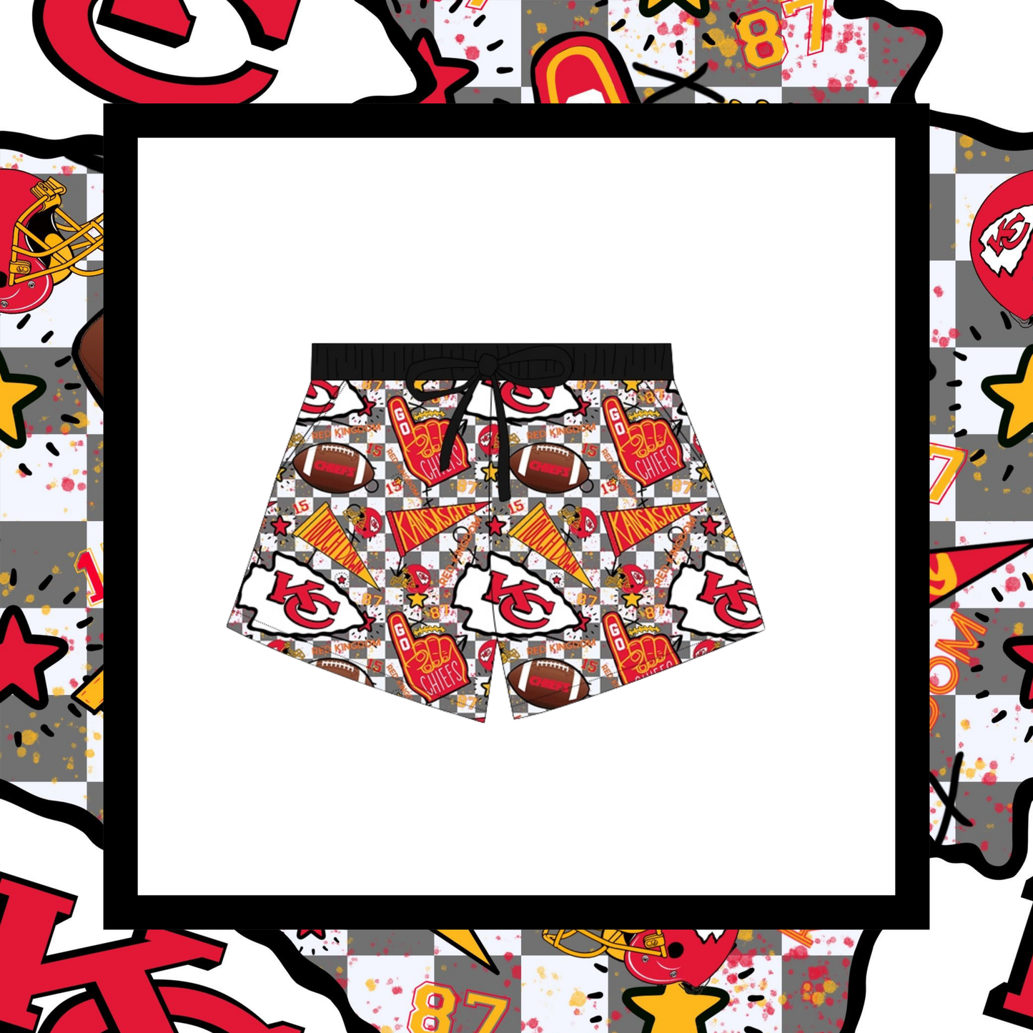 KC Football Adult Shorts PREORDER