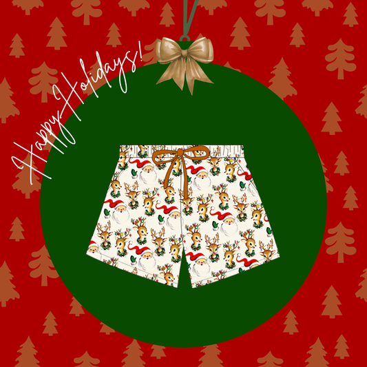 Classic Christmas Adult Shorts