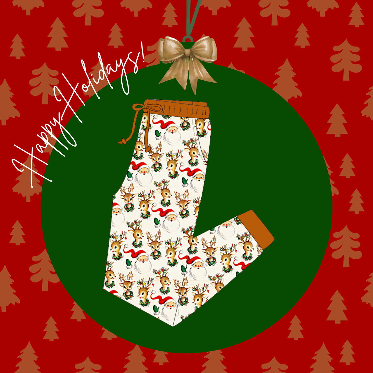 Classic Christmas Adult Pants