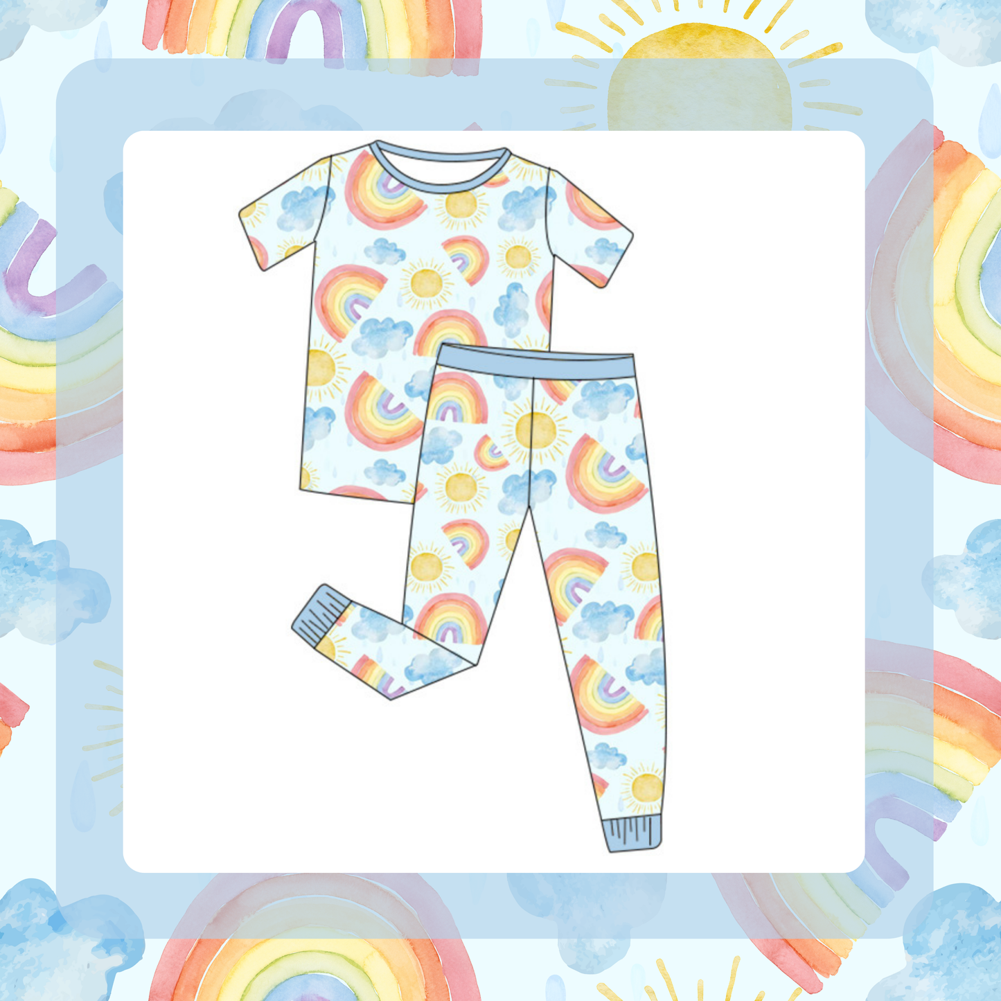 Cozy Rainbow Short Sleeve