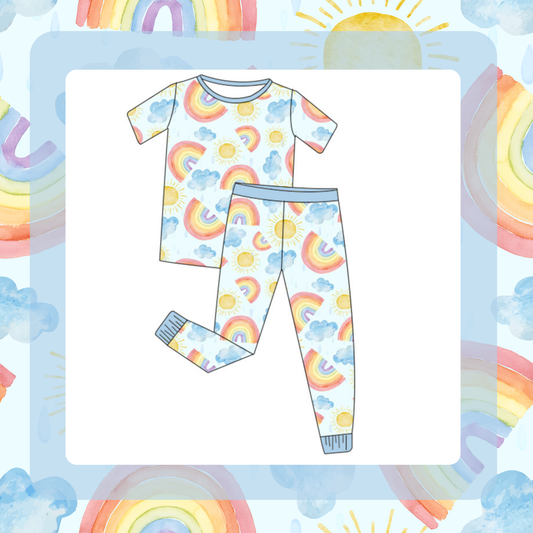 Cozy Rainbow Short Sleeve
