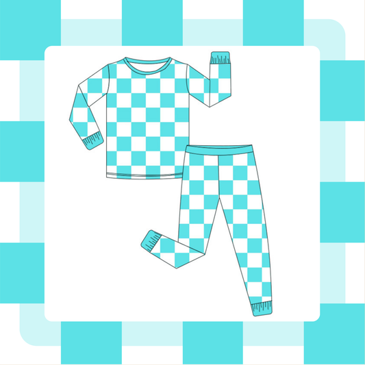Blue Checkered Long Sleeve